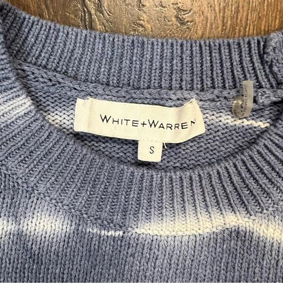 WHITE + WARREN Tie-Dye Print Crew Neck sweater SZ SM - Picture 3 of 5
